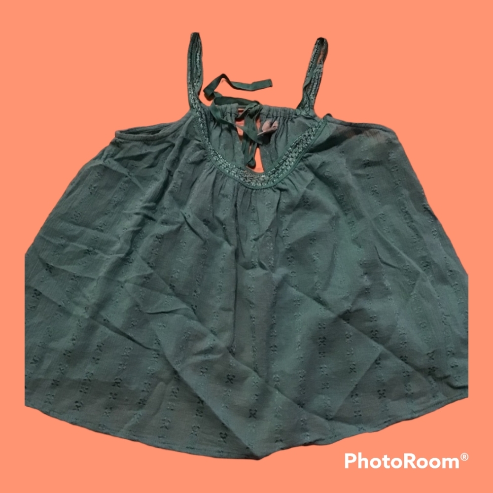 Ecote XS urban outfitters summer top green boho - Picture 1 of 5